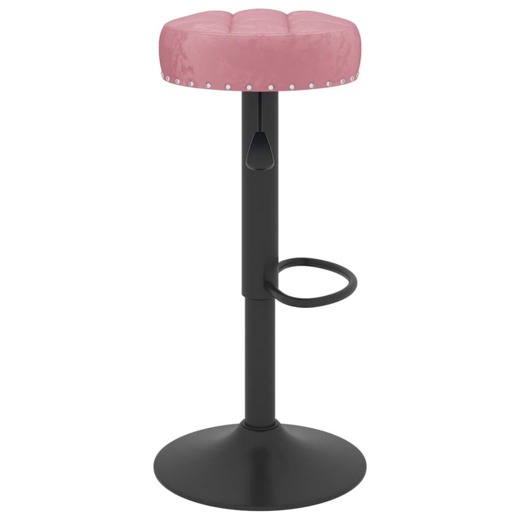 Tabourets de bar lot de 2 rose velours Tabourets de bar vidaXL   