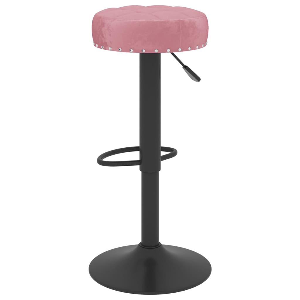 Tabourets de bar lot de 2 rose velours Tabourets de bar vidaXL   