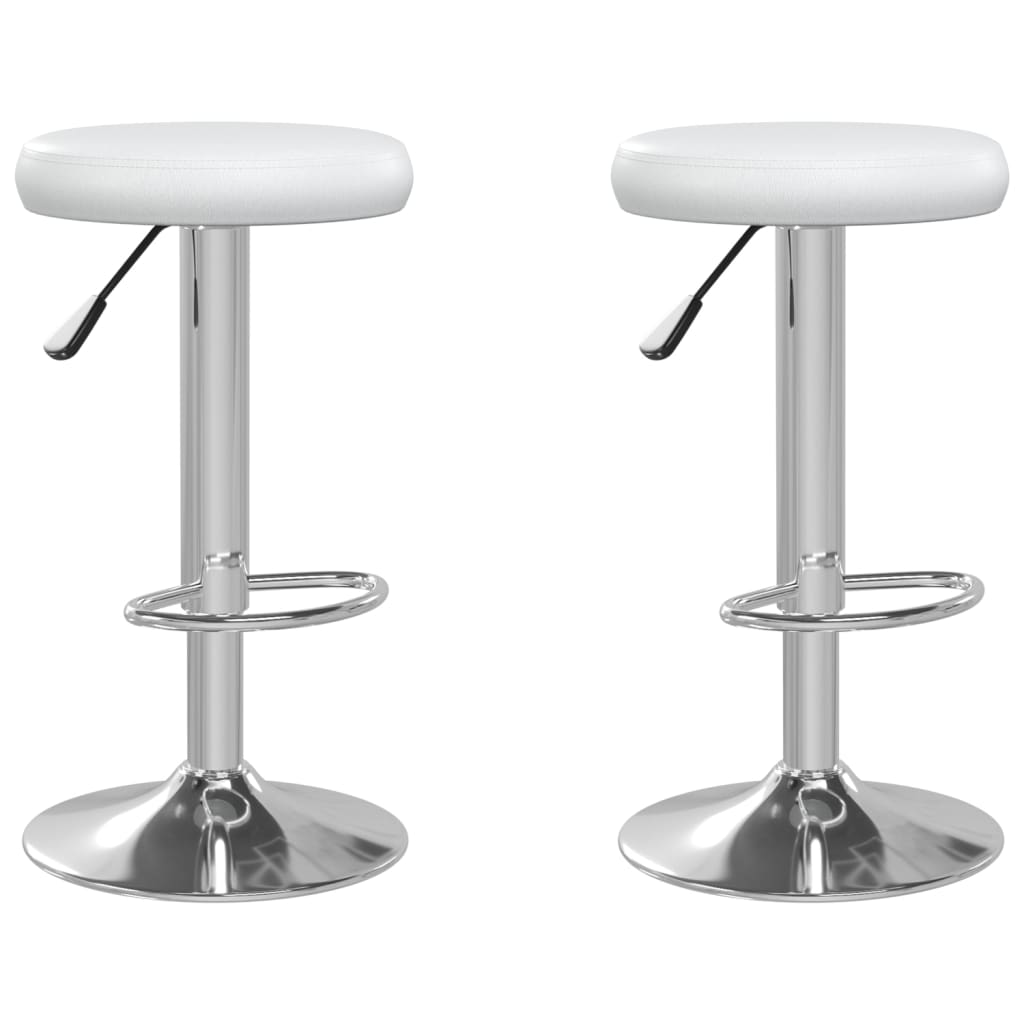 vidaXL Tabourets de bar 2 pcs blanc similicuir - Xios Store SNC