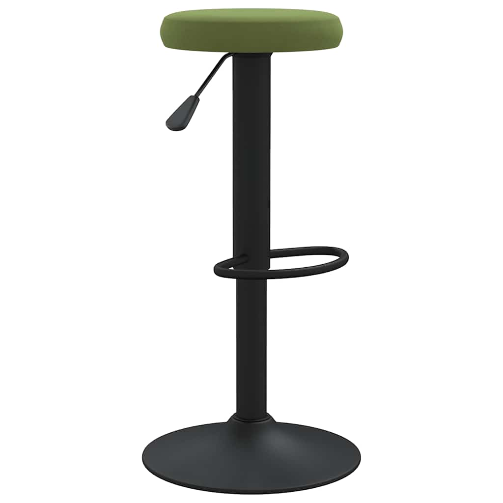 Tabourets de bar lot de 2 vert clair velours Tabourets de bar vidaXL