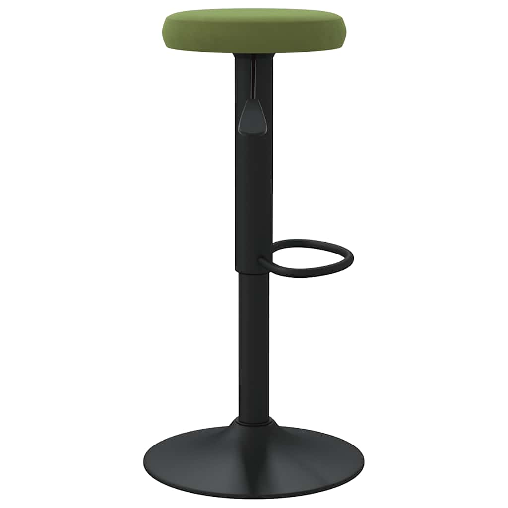 Tabourets de bar lot de 2 vert clair velours Tabourets de bar vidaXL