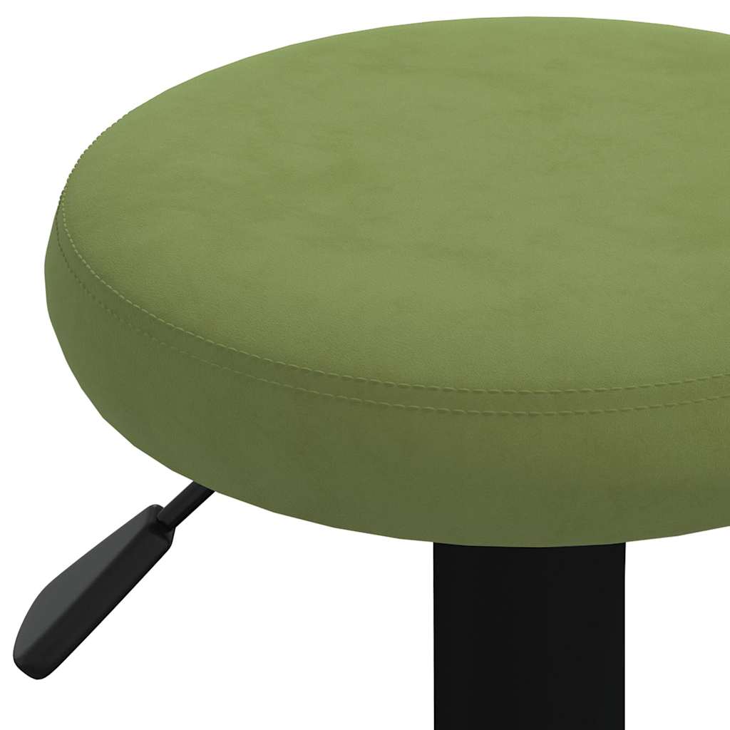 Tabourets de bar lot de 2 vert clair velours Tabourets de bar vidaXL