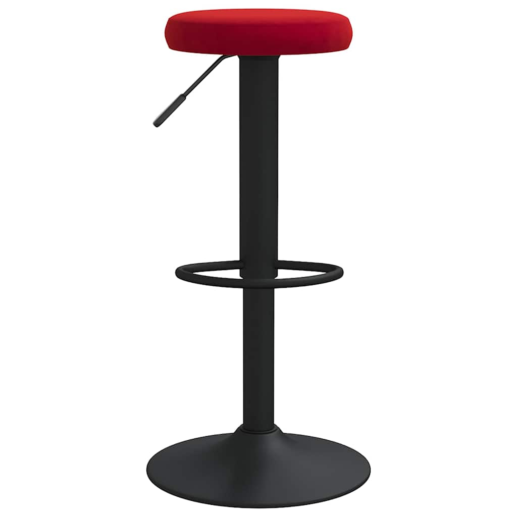 Tabourets de bar lot de 2 rouge bordeaux velours Tabourets de bar vidaXL