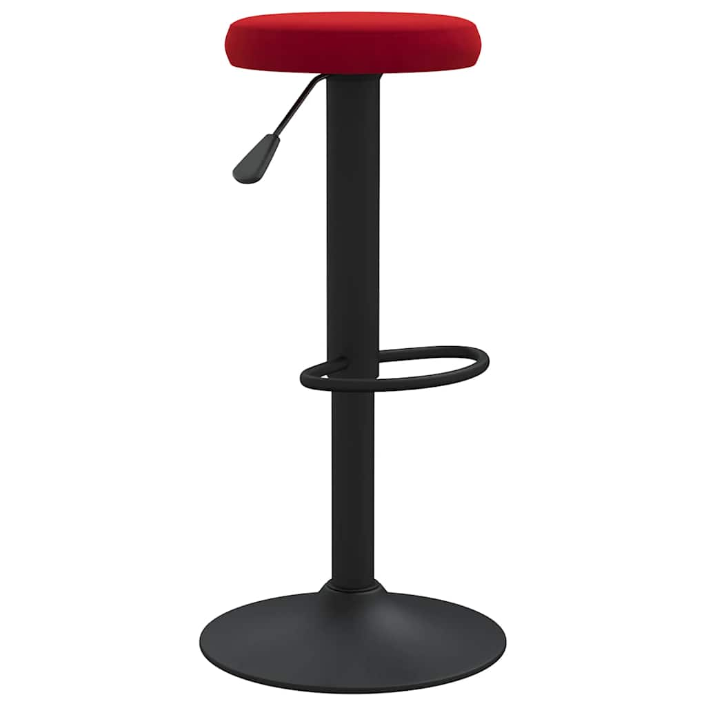 Tabourets de bar lot de 2 rouge bordeaux velours Tabourets de bar vidaXL