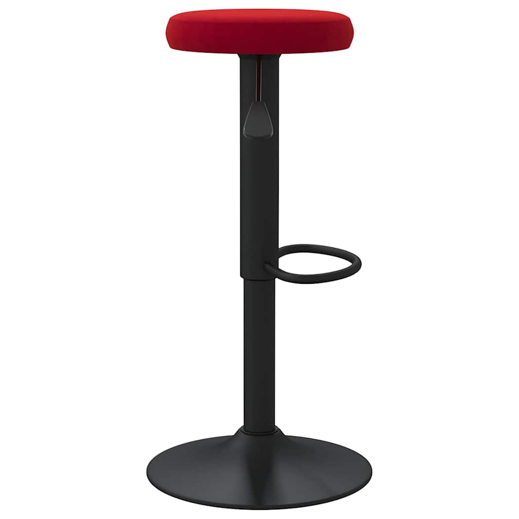 Tabourets de bar lot de 2 rouge bordeaux velours Tabourets de bar vidaXL