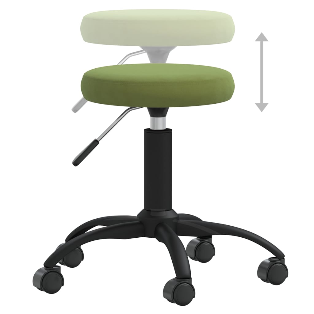 Chaise pivotante de bureau Vert clair Velours - Xios Store SNC