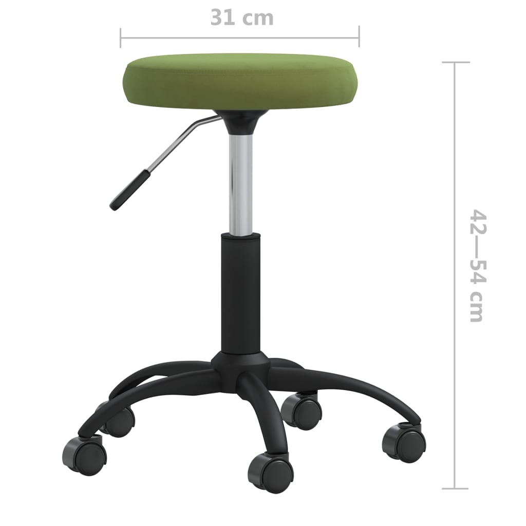 Chaise pivotante de bureau Vert clair Velours - Xios Store SNC