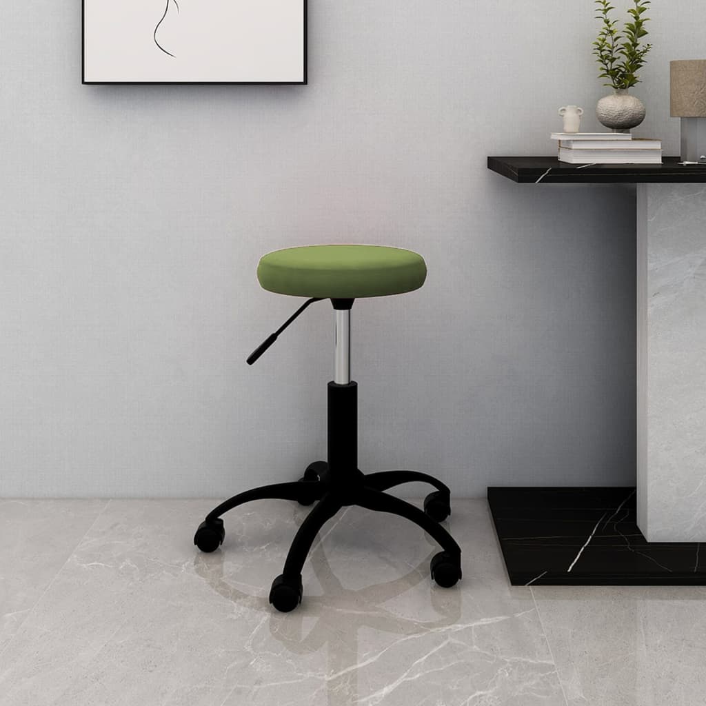 Chaise pivotante de bureau Vert clair Velours - Xios Store SNC