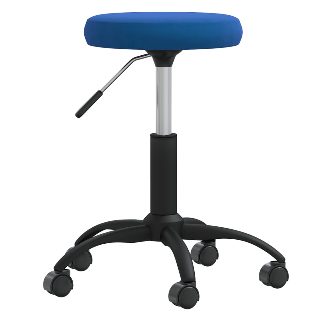 Chaise pivotante de bureau Bleu Velours - Xios Store SNC