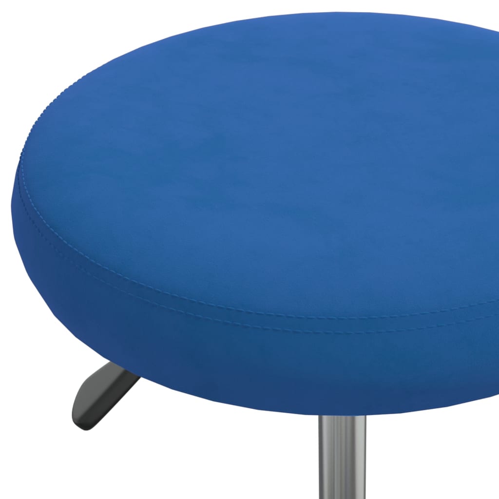 Chaise pivotante de bureau Bleu Velours - Xios Store SNC