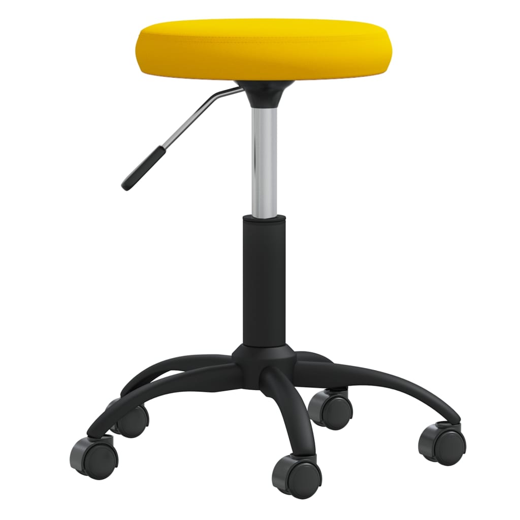 Chaise pivotante de bureau Jaune moutarde Velours - Xios Store SNC