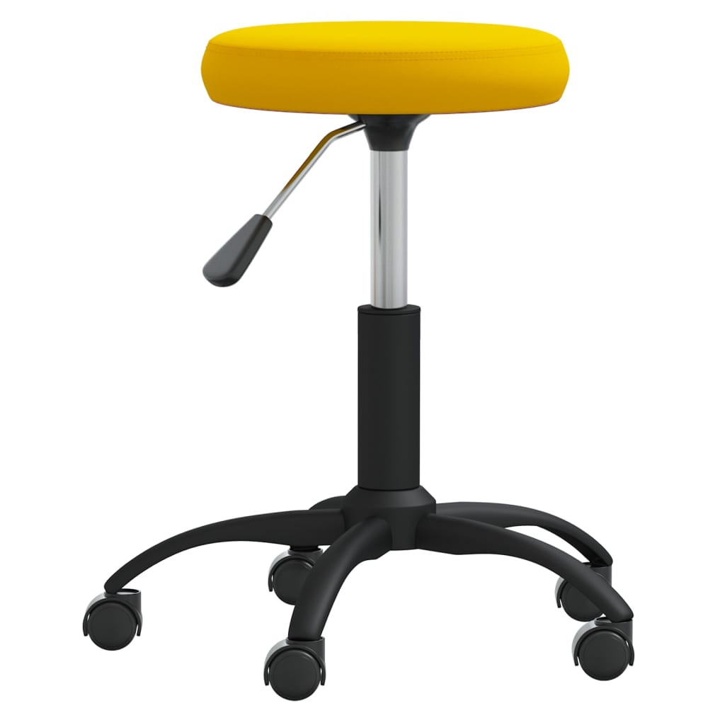 Chaise pivotante de bureau Jaune moutarde Velours - Xios Store SNC