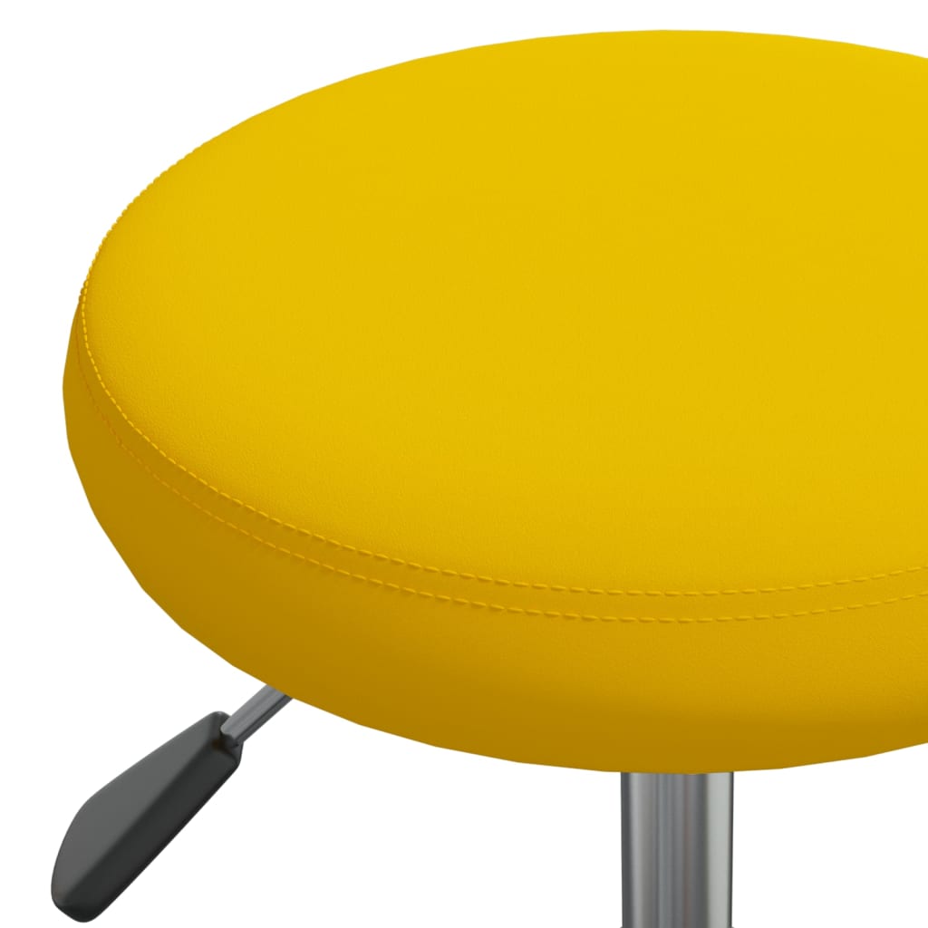 Chaise pivotante de bureau Jaune moutarde Velours - Xios Store SNC