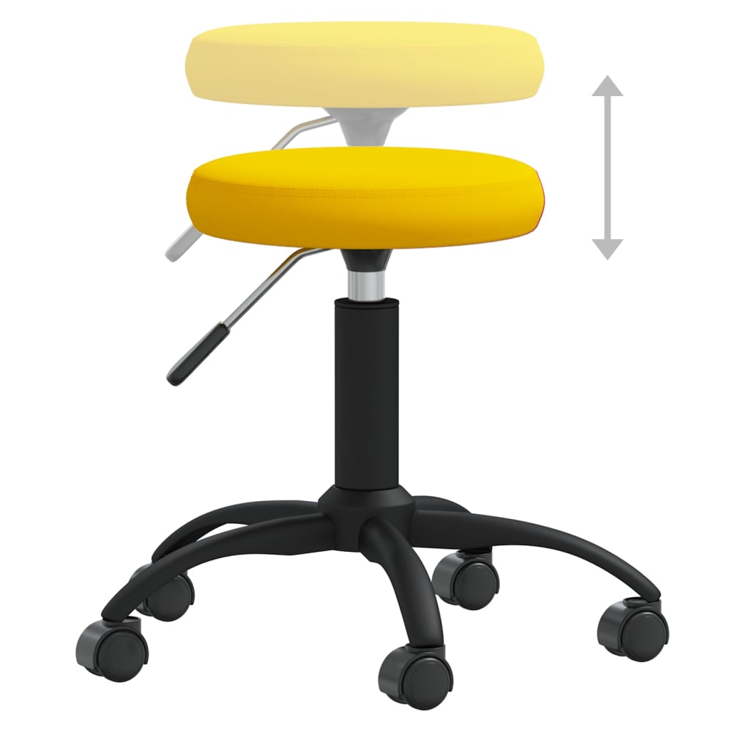 Chaise pivotante de bureau Jaune moutarde Velours - Xios Store SNC