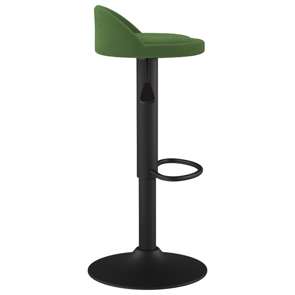 Tabouret de bar Vert foncé Velours Tabourets de bar vidaXL   