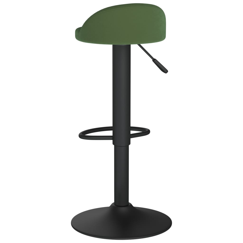 Tabouret de bar Vert foncé Velours Tabourets de bar vidaXL   