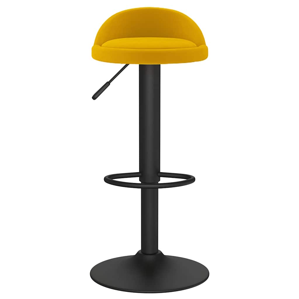 Tabouret de bar jaune velours Tabourets de bar vidaXL