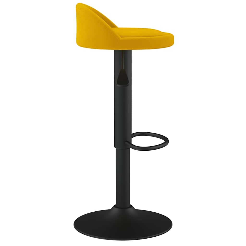 Tabouret de bar jaune velours Tabourets de bar vidaXL