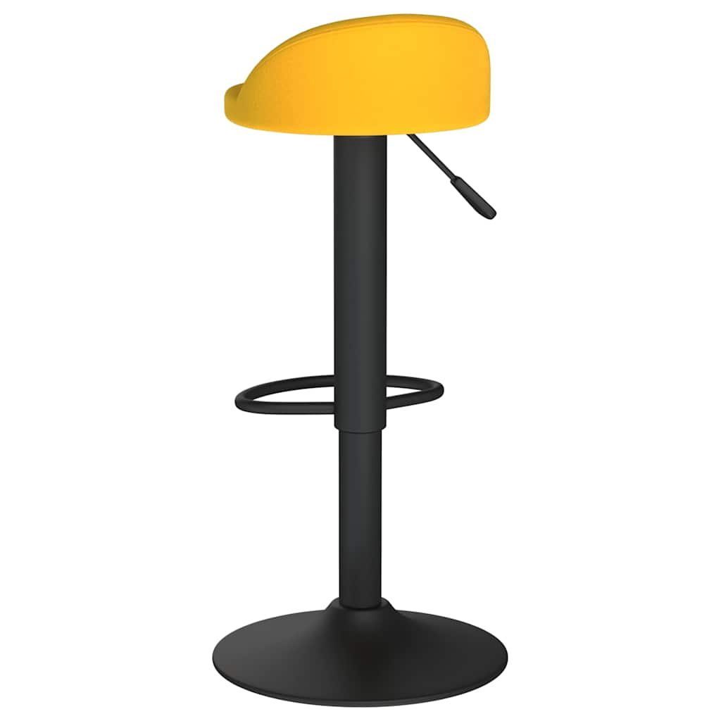 Tabouret de bar jaune velours Tabourets de bar vidaXL