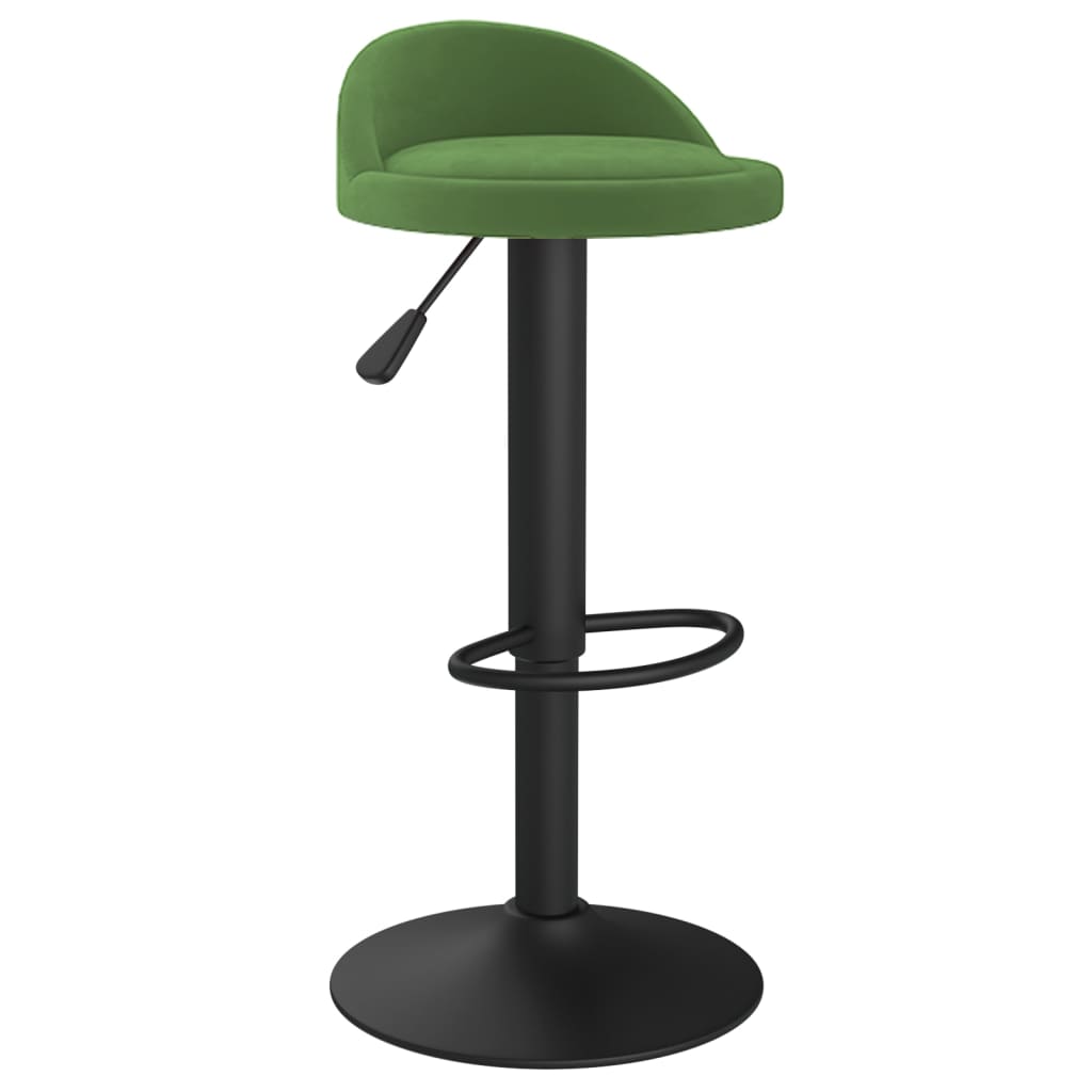 Tabourets de bar lot de 2 vert foncé velours Tabourets de bar vidaXL   