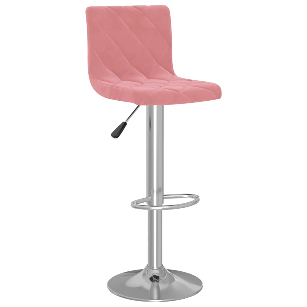 Tabourets de bar lot de 2 rose velours Tabourets de bar vidaXL   