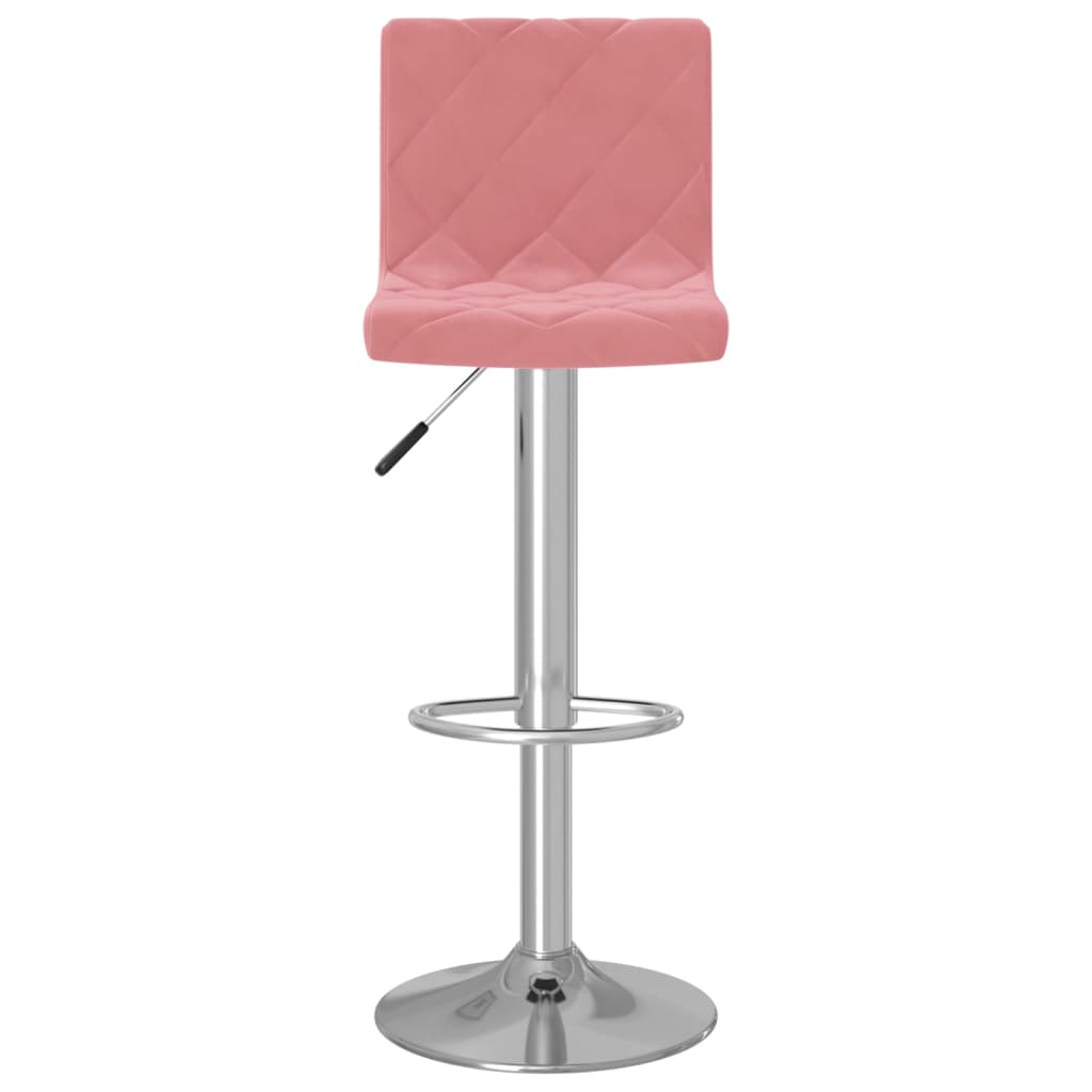 Tabourets de bar lot de 2 rose velours Tabourets de bar vidaXL   