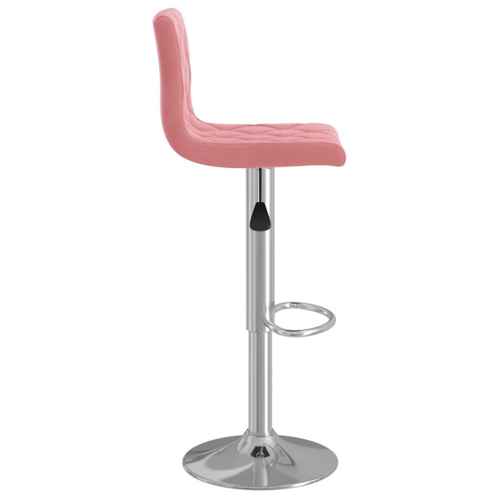 Tabourets de bar lot de 2 rose velours Tabourets de bar vidaXL   