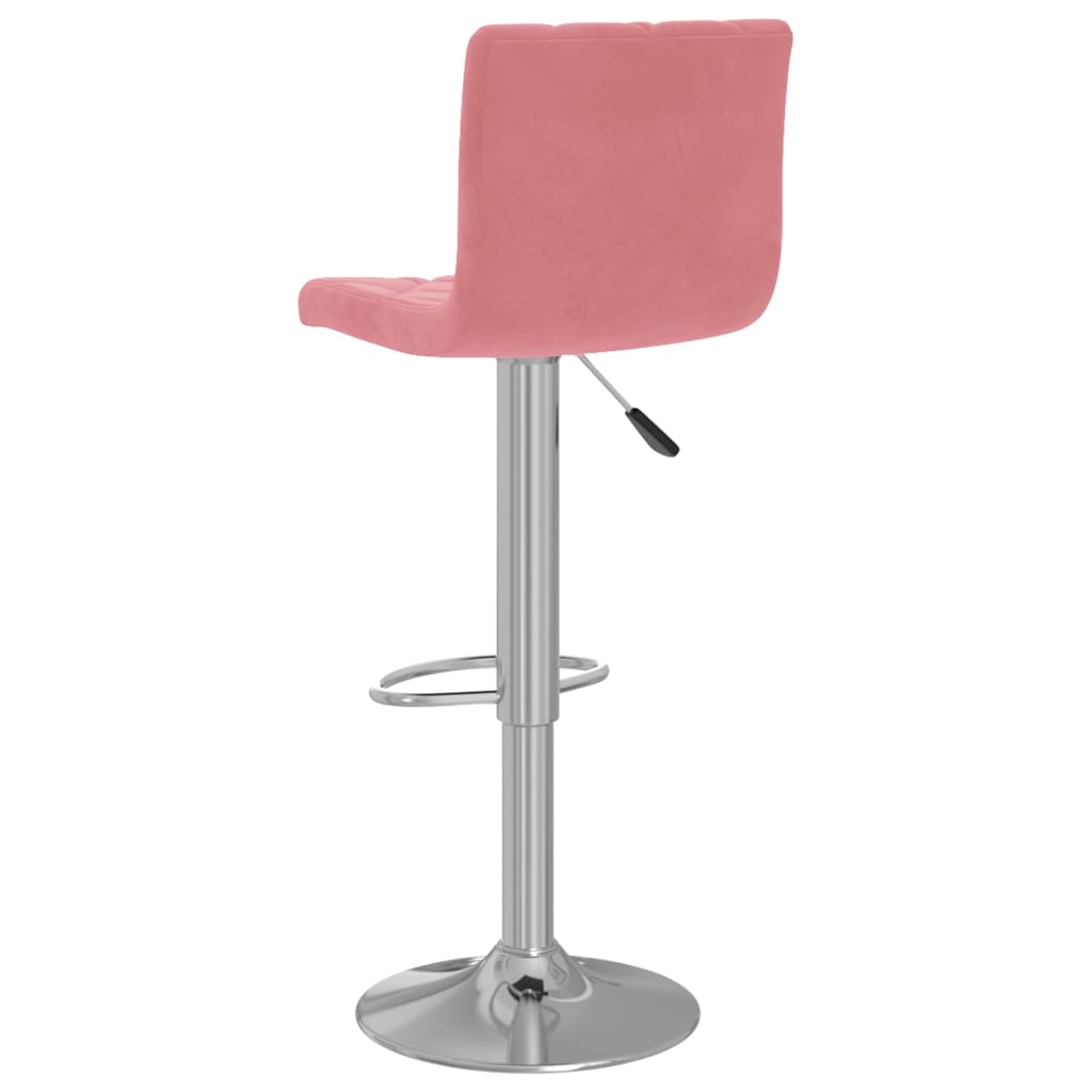 Tabourets de bar lot de 2 rose velours Tabourets de bar vidaXL   