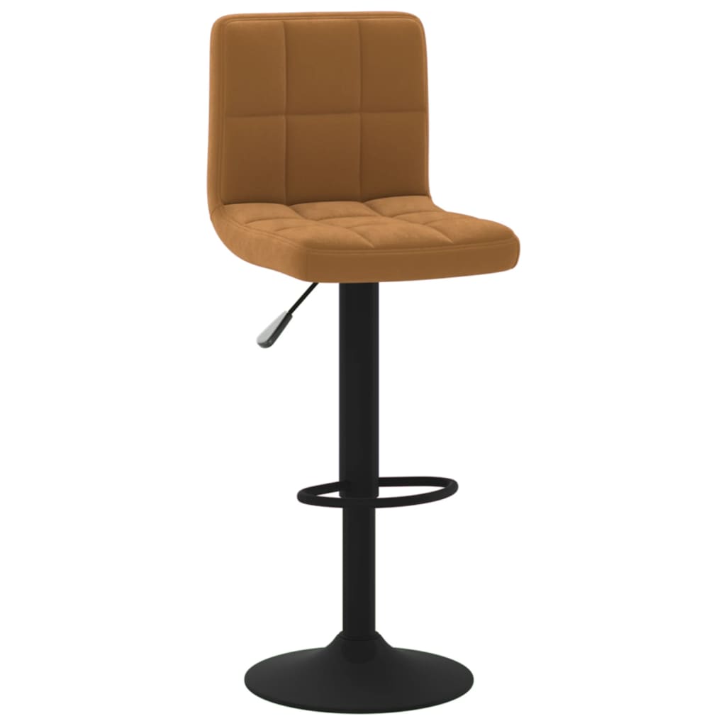 Tabouret de bar Marron Velours Tabourets de bar vidaXL