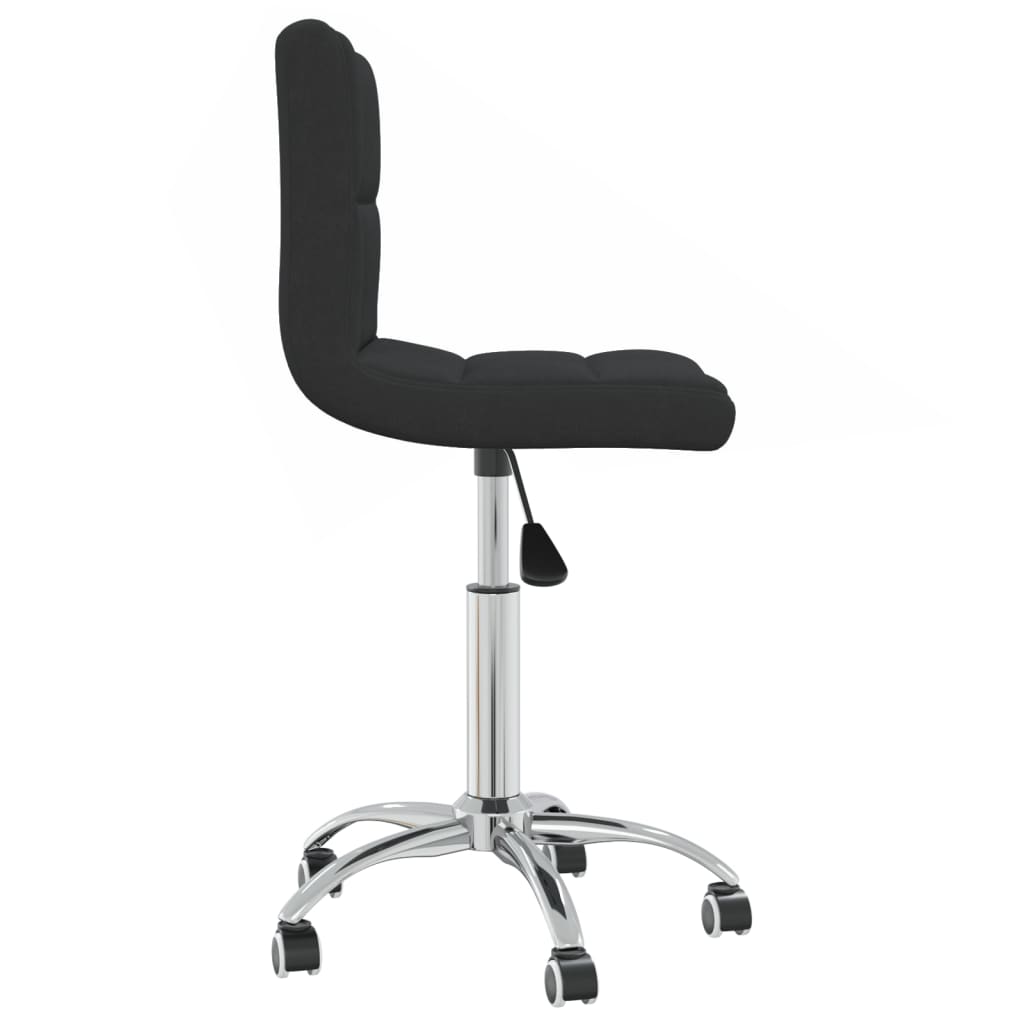 Chaise pivotante de bureau Noir Tissu Chaises de bureau vidaXL