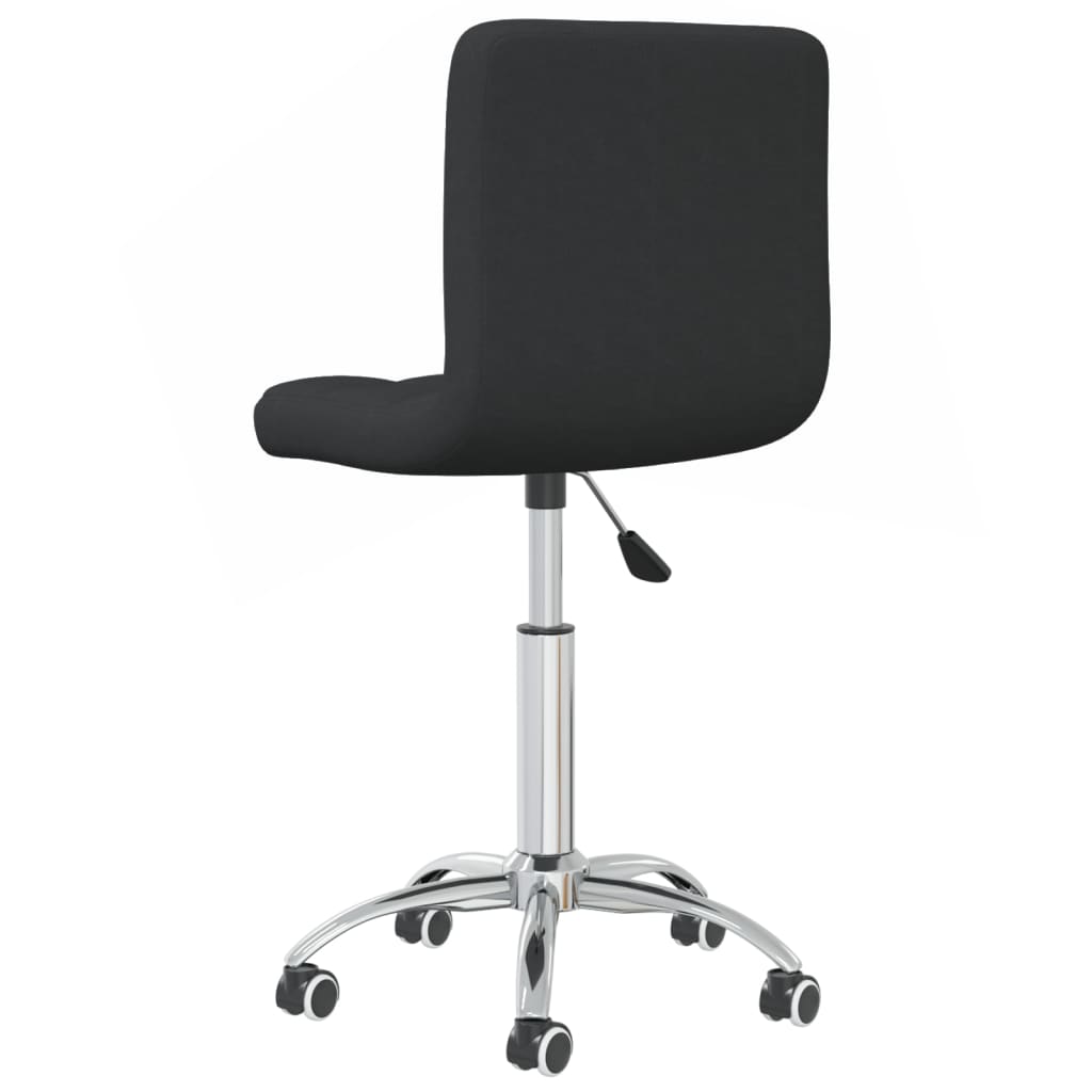 Chaise pivotante de bureau Noir Tissu Chaises de bureau vidaXL