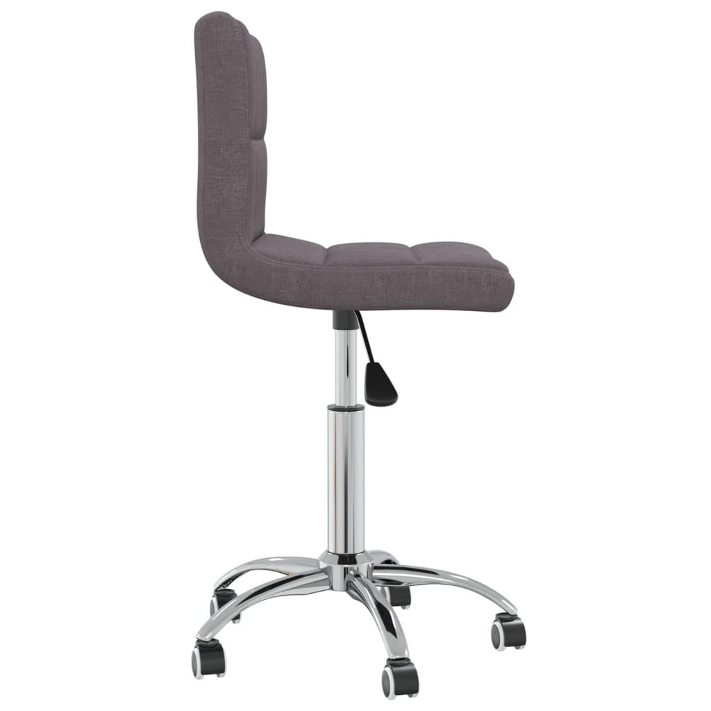 Chaise pivotante de bureau Taupe Tissu Chaises de bureau vidaXL