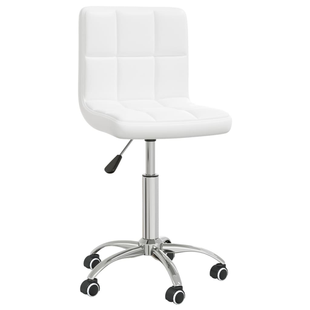 Chaise de bureau pivotante Blanc Similicuir - Xios Store SNC