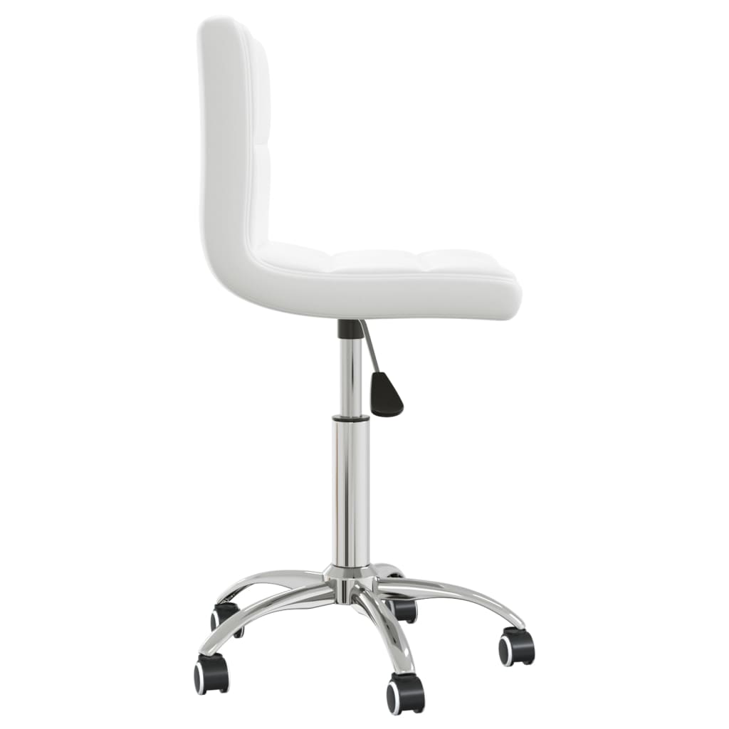 Chaise de bureau pivotante Blanc Similicuir - Xios Store SNC