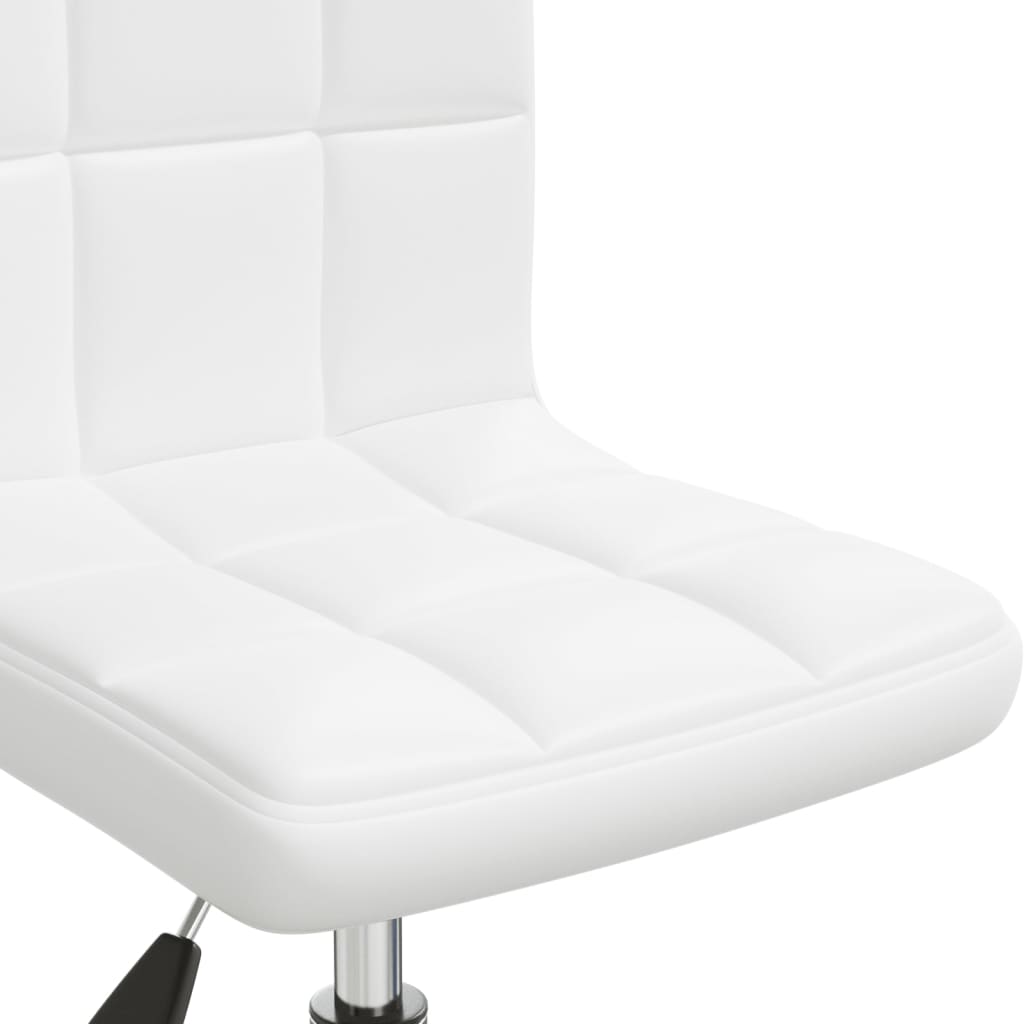 Chaise de bureau pivotante Blanc Similicuir - Xios Store SNC