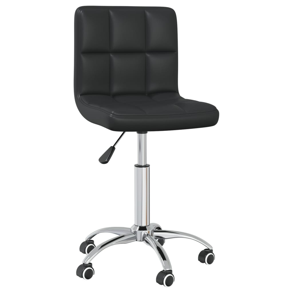 Chaise de bureau pivotante Noir Similicuir Chaises de bureau vidaXL   