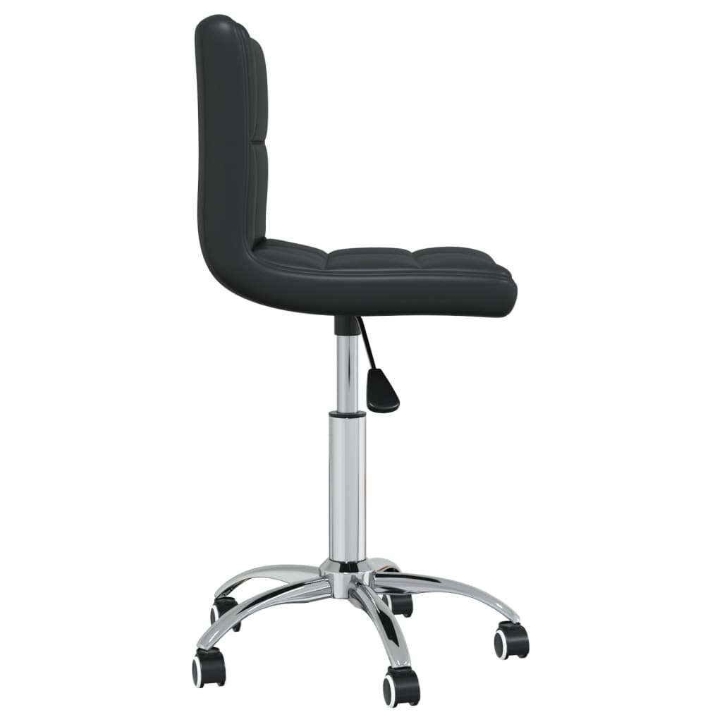 Chaise de bureau pivotante Noir Similicuir Chaises de bureau vidaXL   