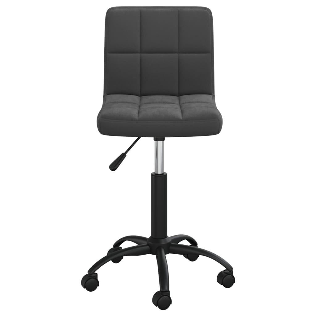 Chaise pivotante de bureau Noir Velours Chaises de bureau vidaXL