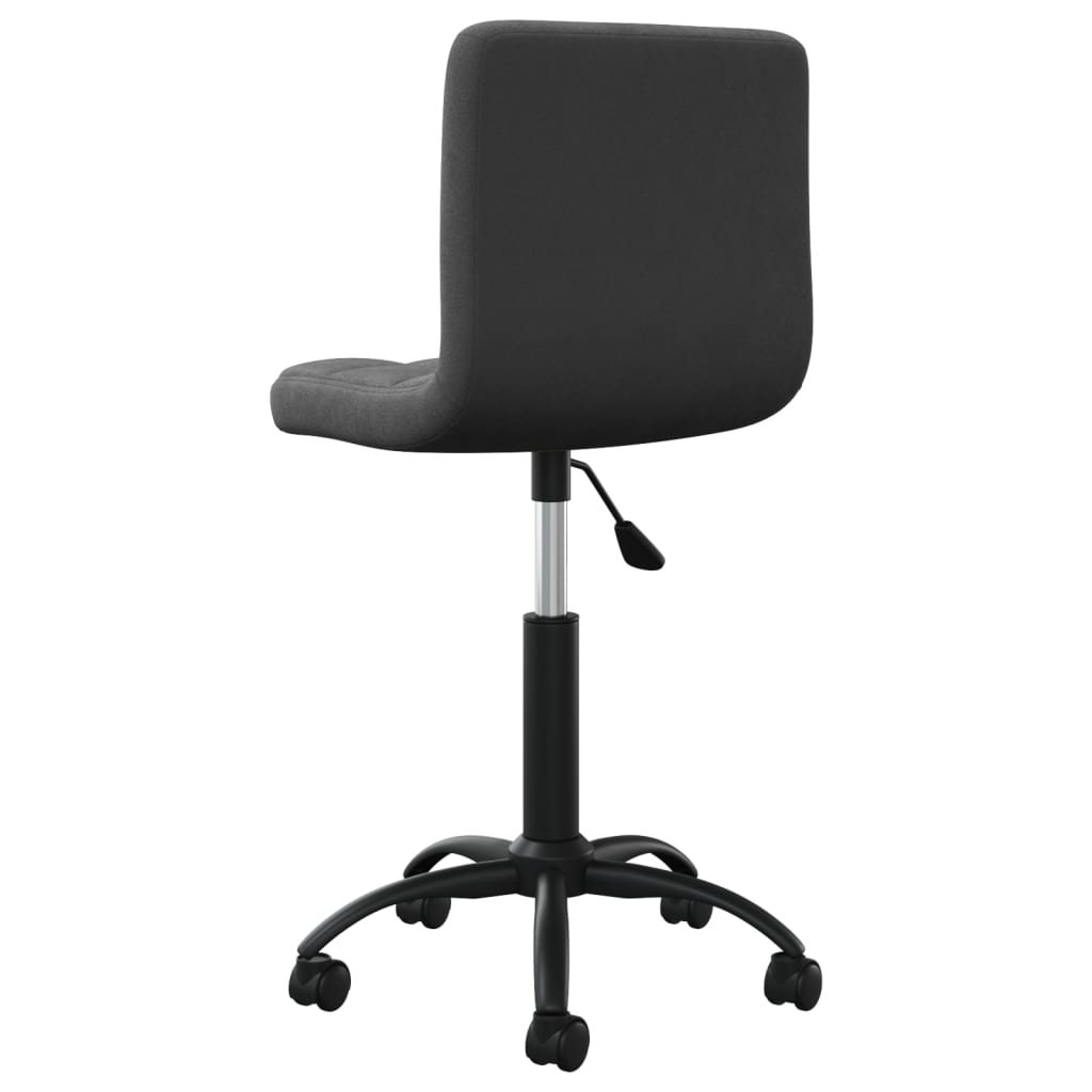 Chaise pivotante de bureau Noir Velours Chaises de bureau vidaXL