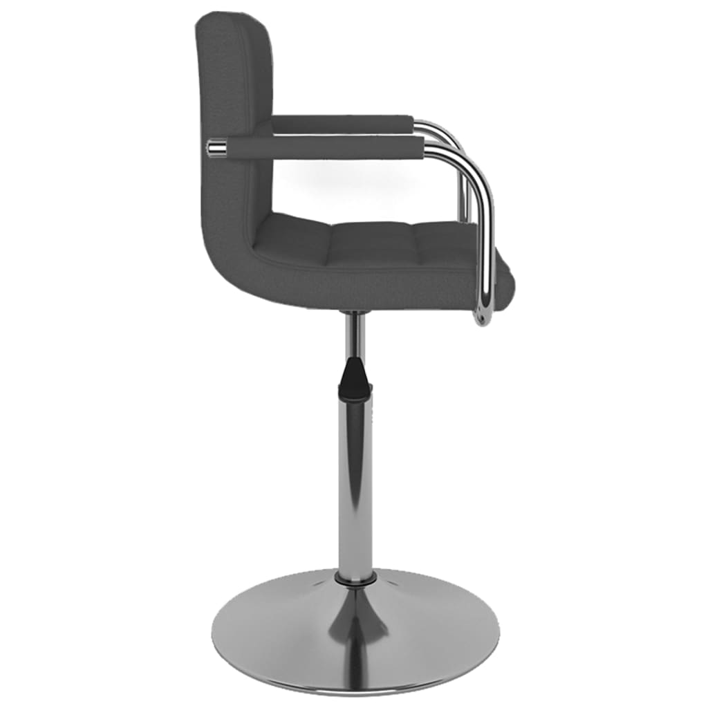 Tabouret de bar Gris foncé Tissu Tabourets de bar vidaXL