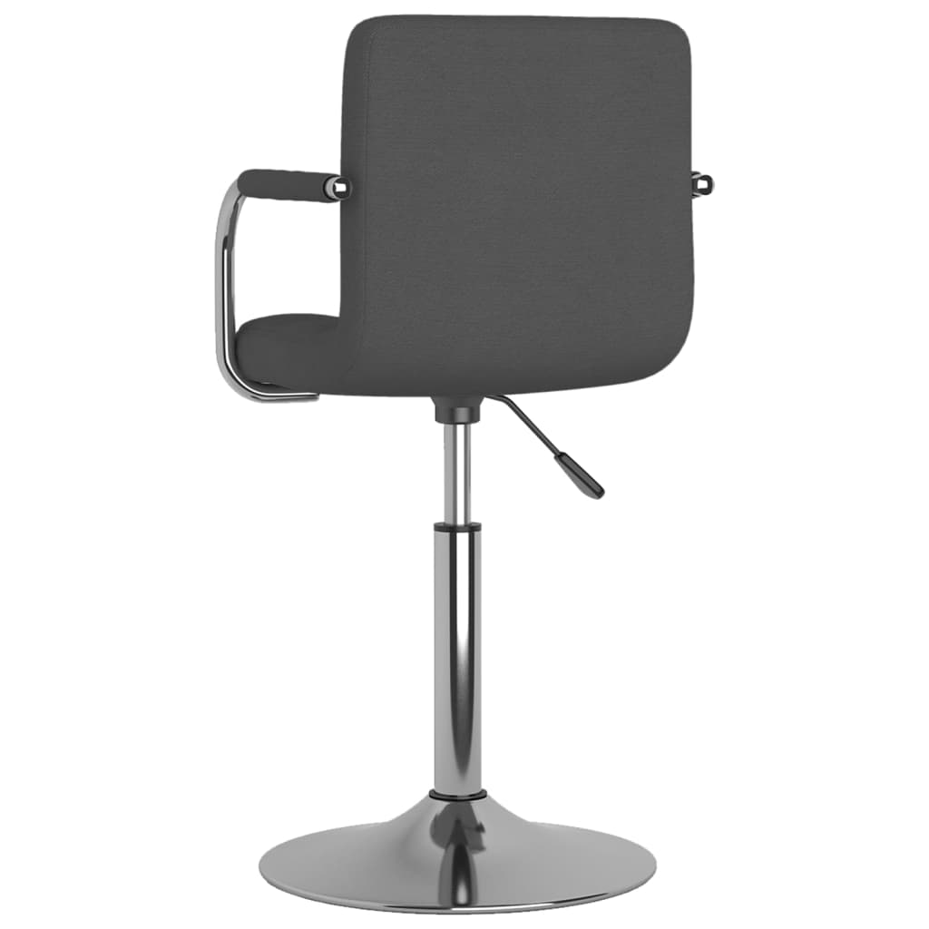 Tabouret de bar Gris foncé Tissu Tabourets de bar vidaXL