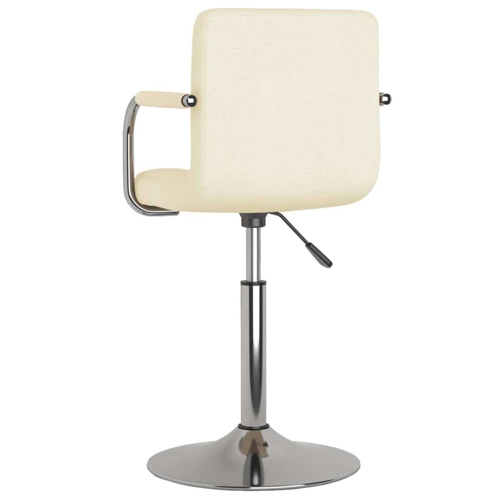 Tabouret de bar Crème Tissu Tabourets de bar vidaXL