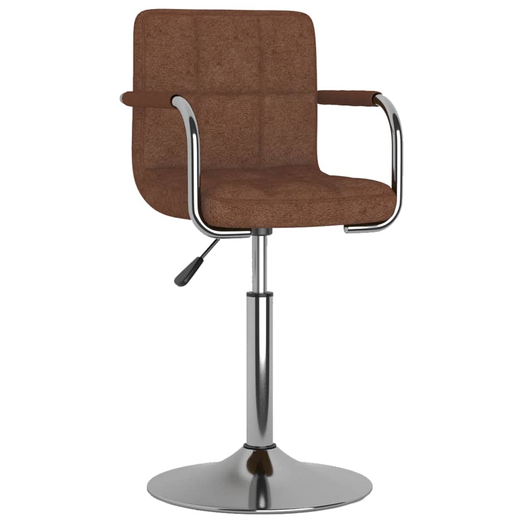 Tabouret de bar Marron Tissu Tabourets de bar vidaXL