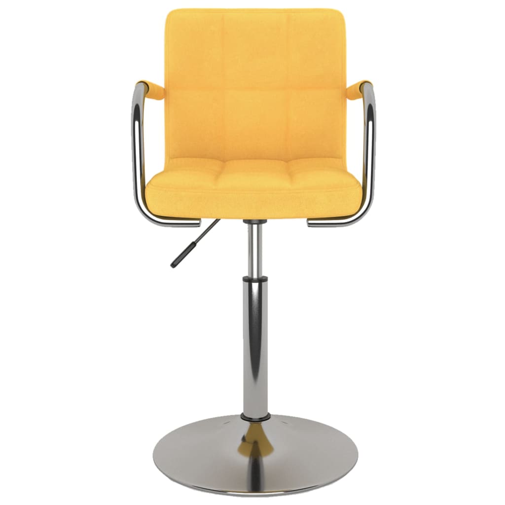 Tabouret de bar Jaune Tissu Tabourets de bar vidaXL