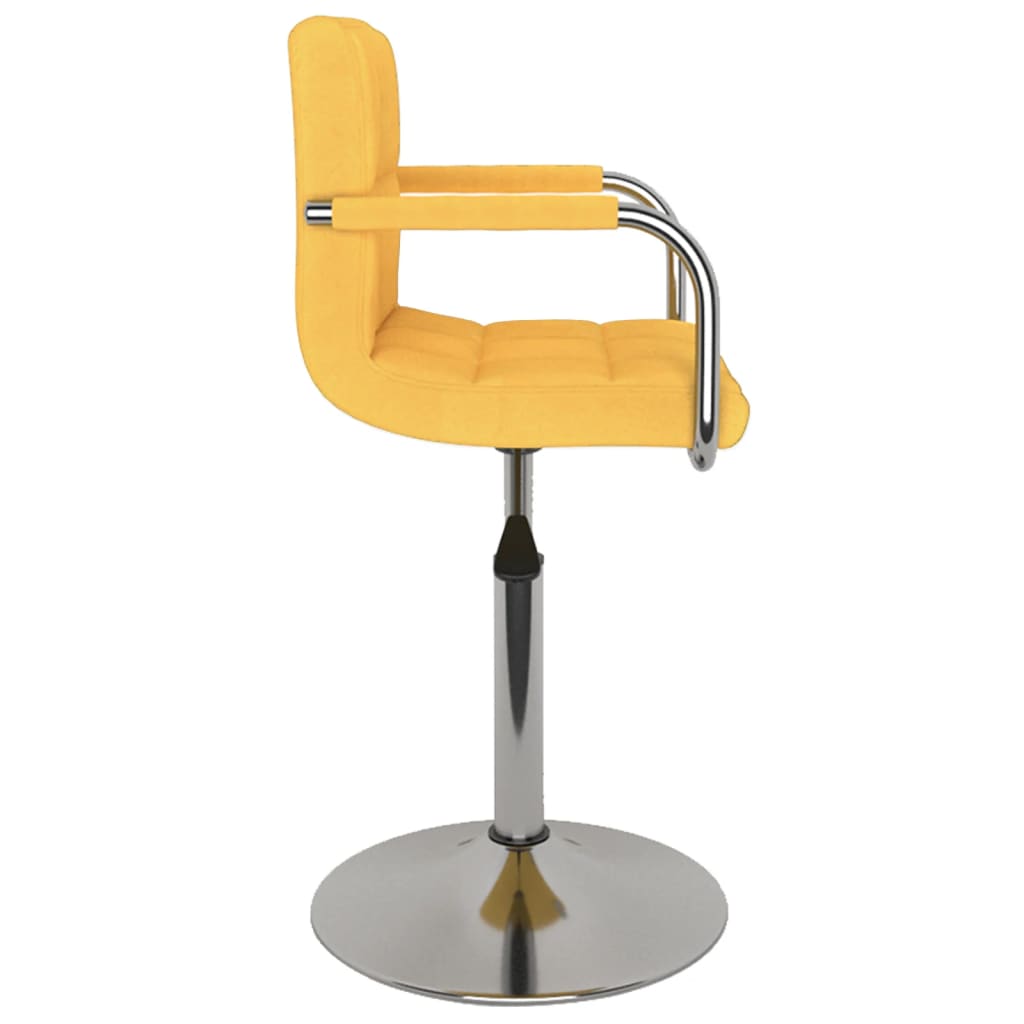 Tabouret de bar Jaune Tissu Tabourets de bar vidaXL