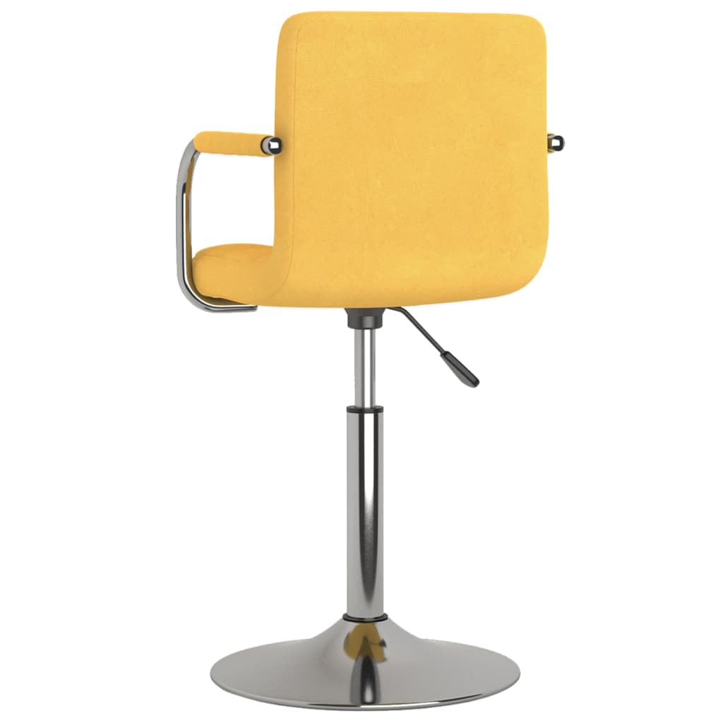 Tabouret de bar Jaune Tissu Tabourets de bar vidaXL