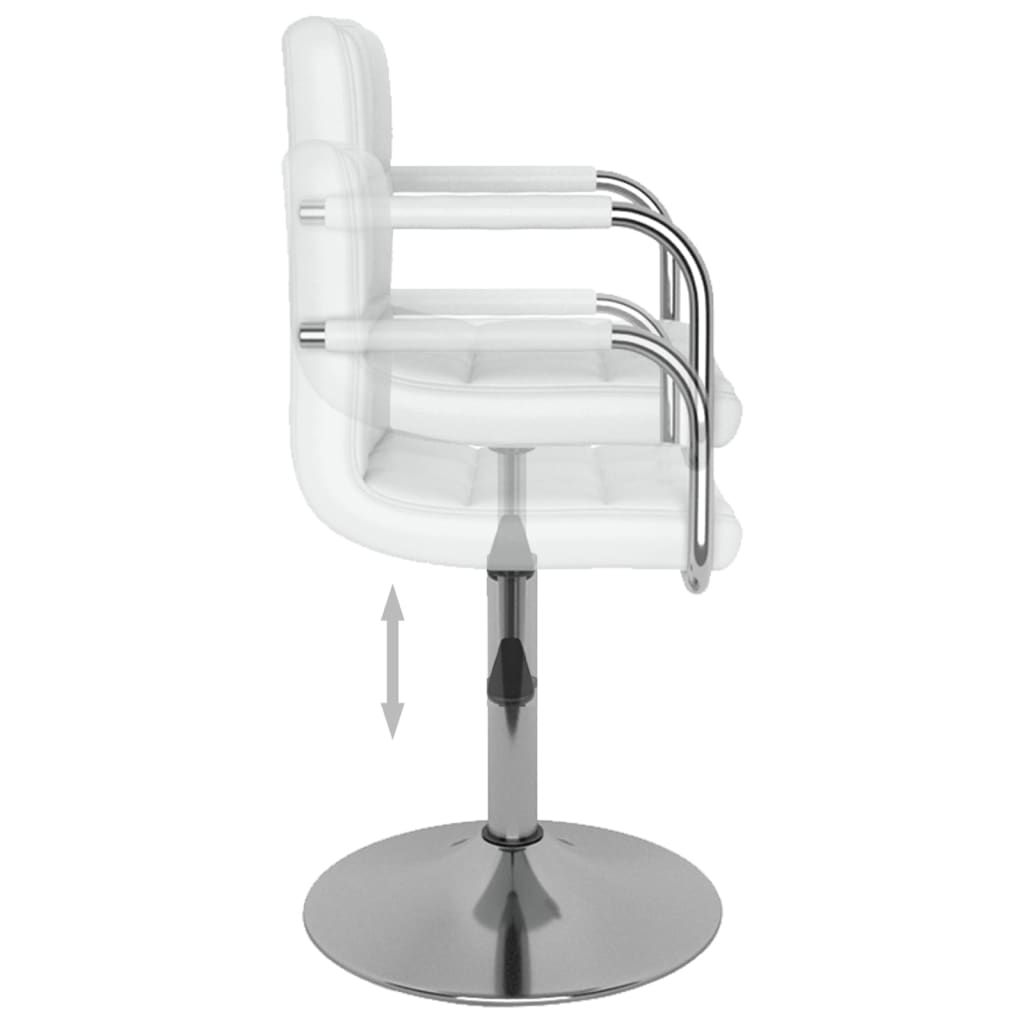 Tabouret de bar Blanc Similicuir Tabourets de bar vidaXL