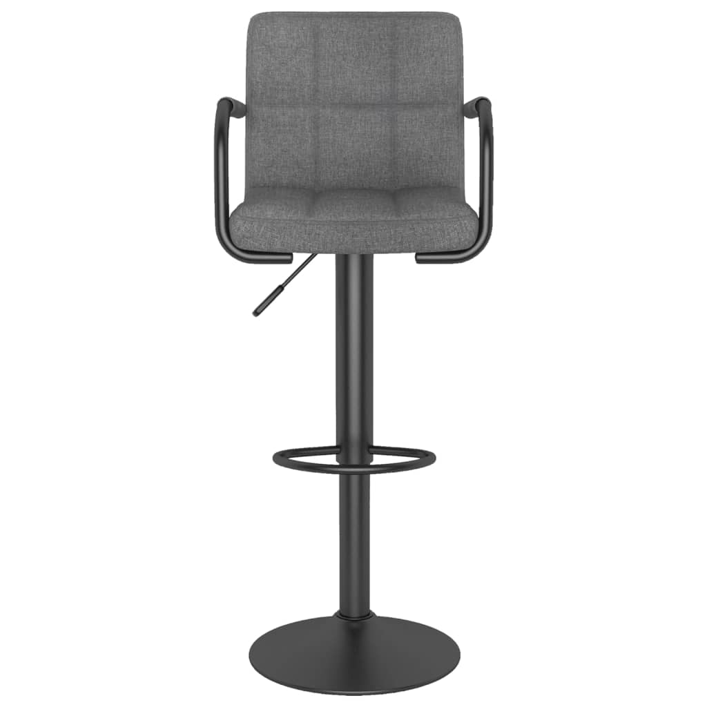 Tabouret de bar Gris clair Tissu Tabourets de bar vidaXL