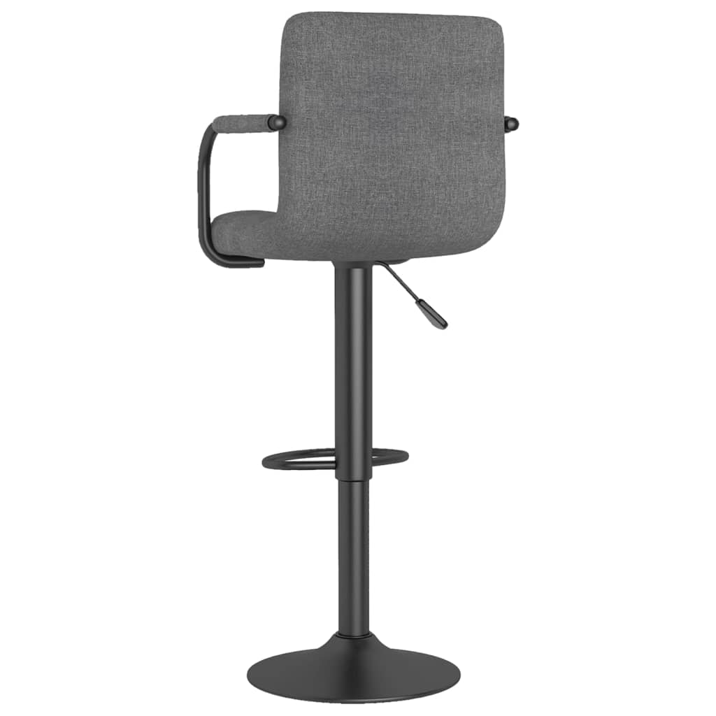 Tabouret de bar Gris clair Tissu Tabourets de bar vidaXL