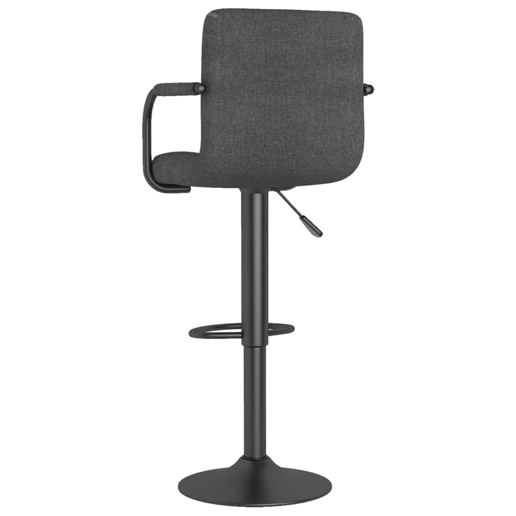 Tabouret de bar Gris foncé Tissu Tabourets de bar vidaXL